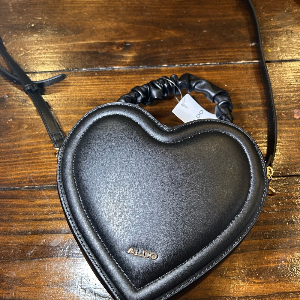 ALDO Black Heart Mini Bag